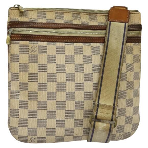 LOUIS VUITTON Damier Azur Pochette Bosphore Shoulder Bag N51112 - Picture 1 of 12